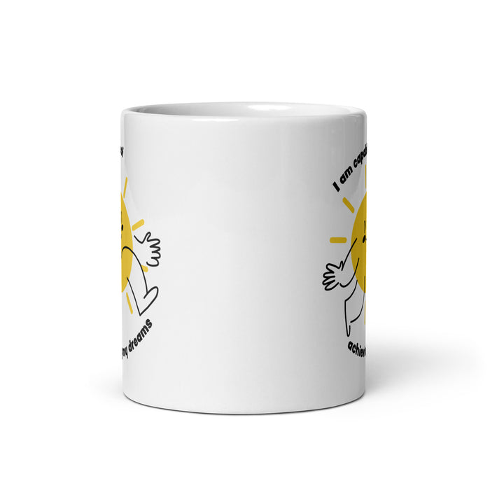 I am capable of achieving my dreams 3 - White Glossy Mug - 80130501