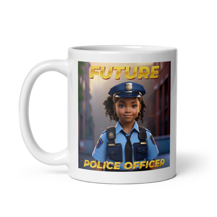 Future Police Officer 3 - White Glossy Mug - 10210501