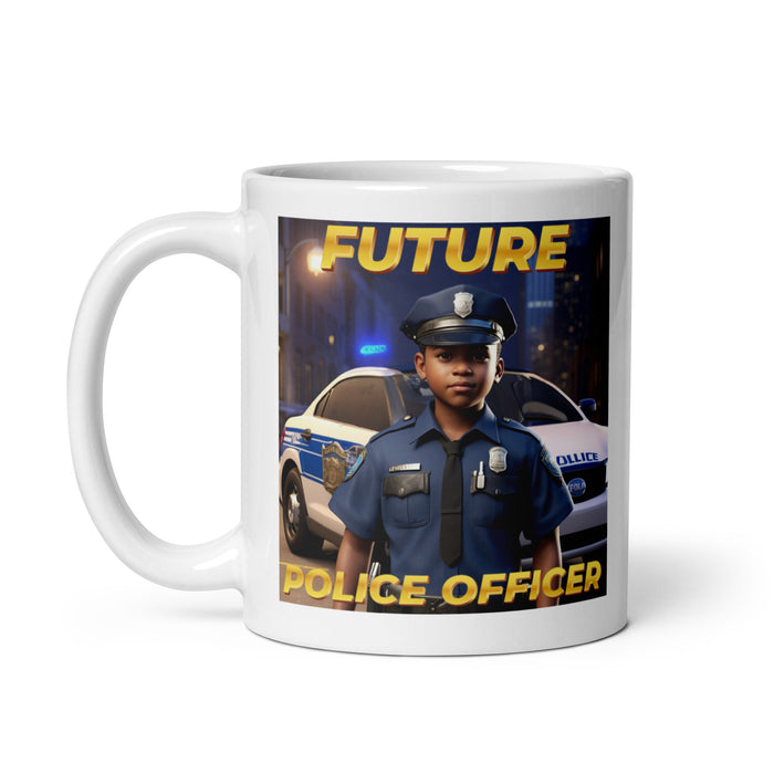 Future Police Officer 4 - White Glossy Mug - 10210501