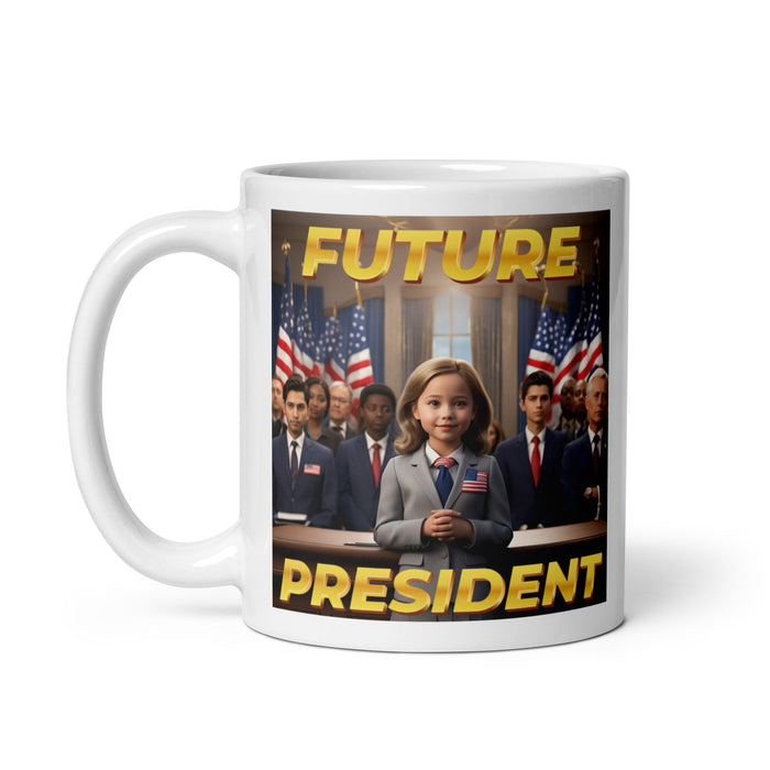 Future President 2 - White Glossy Mug - 10420501