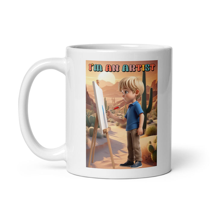 I'm an artist 2 - White Glossy Mug - 20610501