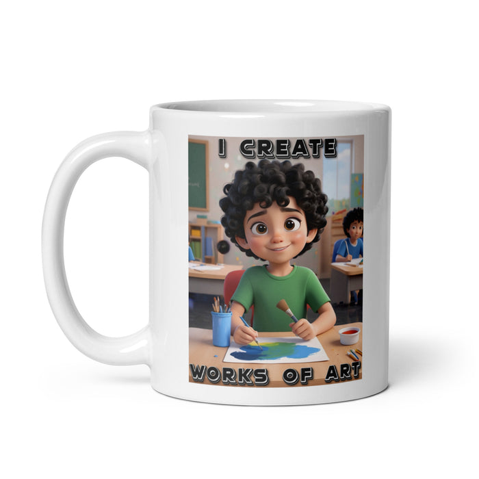 I create works of art 2 - White Glossy Mug - 20310501