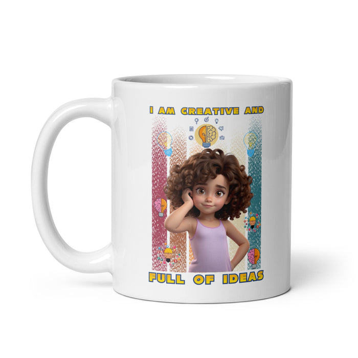 I am creative and full of ideas 2 - White Glossy Mug - 20110501