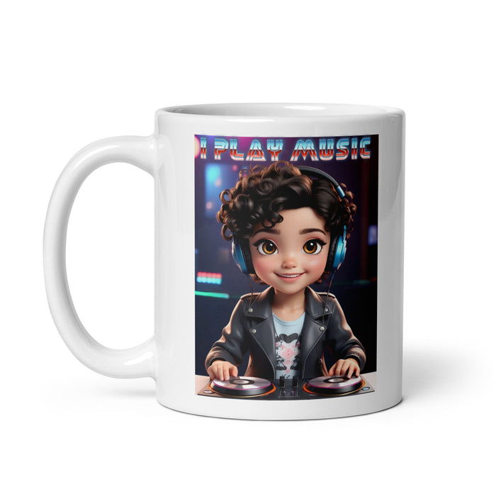 I play music - White Glossy Mug - 20410501