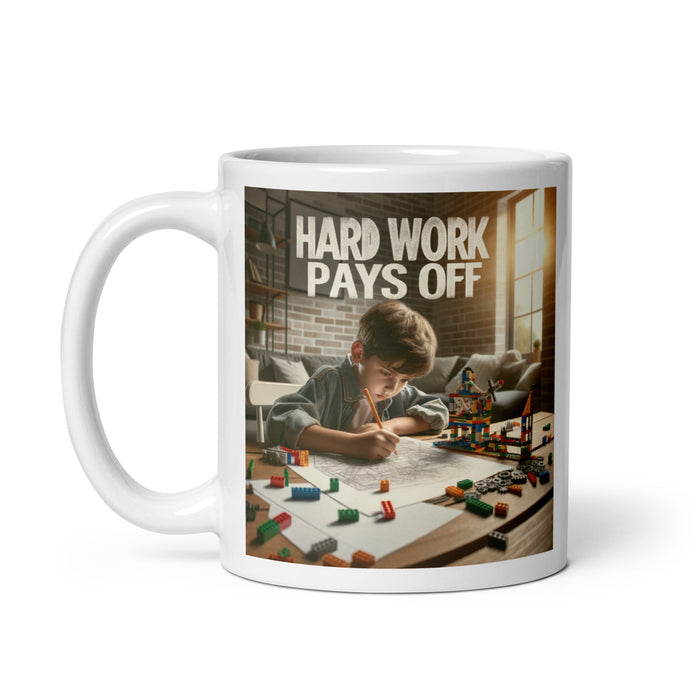 Hard work pays off 3 - White Glossy Mug - 30830501