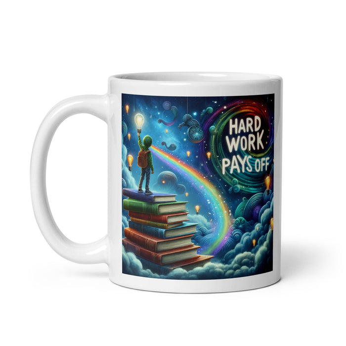 Hard work pays off 2 - White Glossy Mug - 30820501