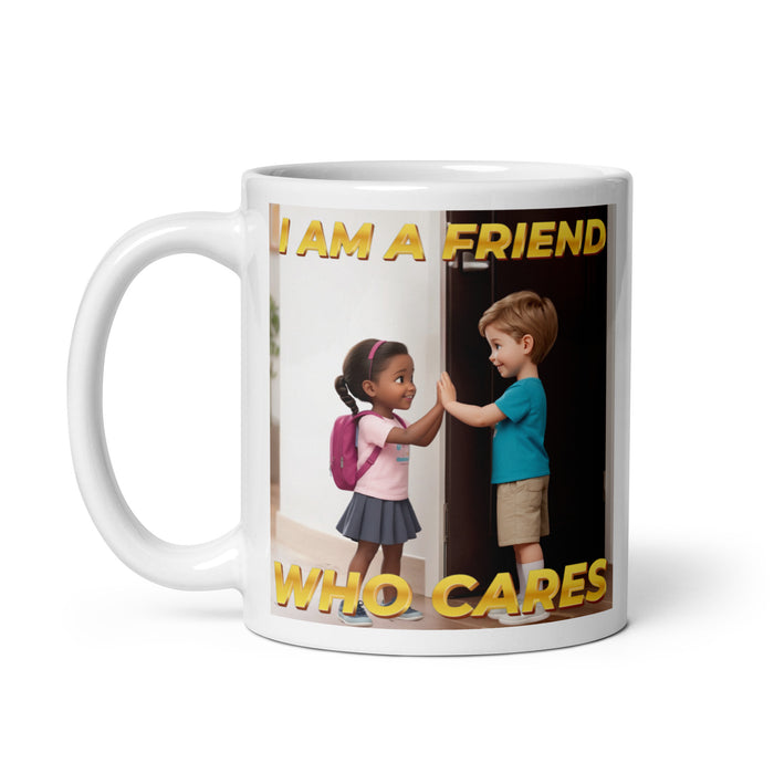 I am a friend who cares - White Glossy Mug - 40310501