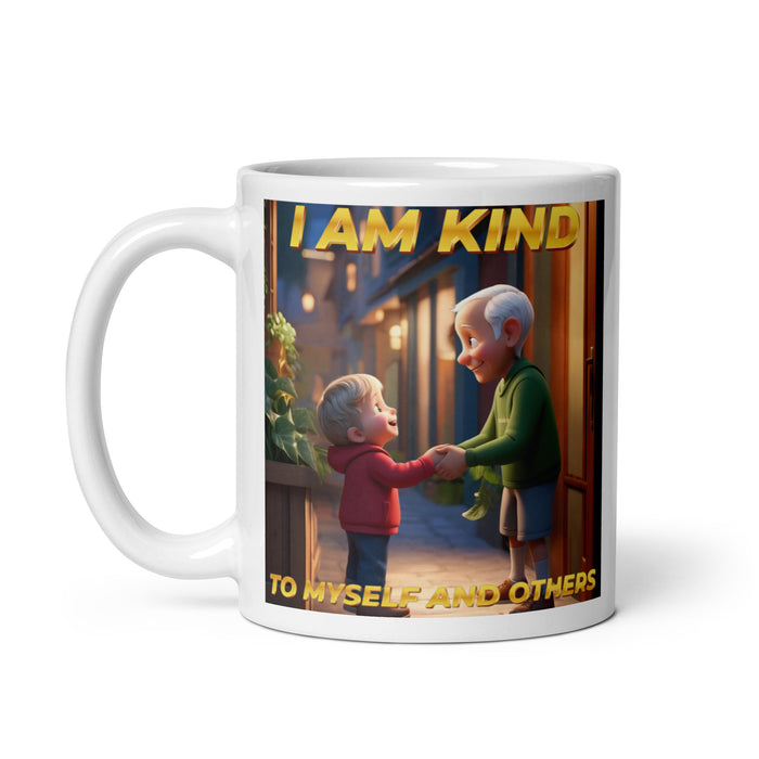 I am kind to myself and others - White Glossy Mug - 40210501