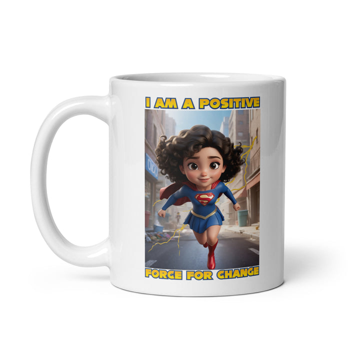 I am a positive force for change - White Glossy Mug - 50410501