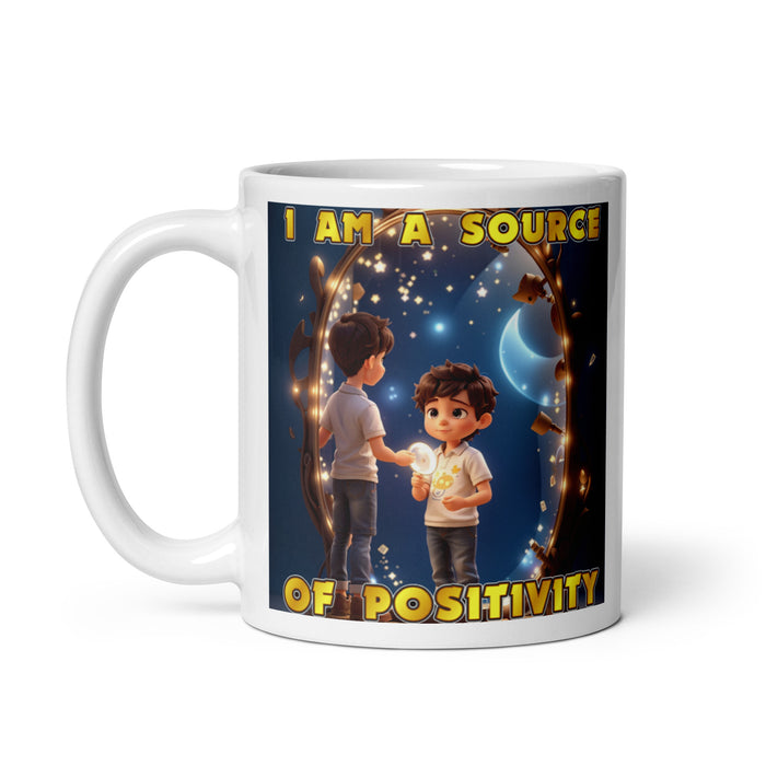 I am a source of positivity - White Glossy Mug - 70710501