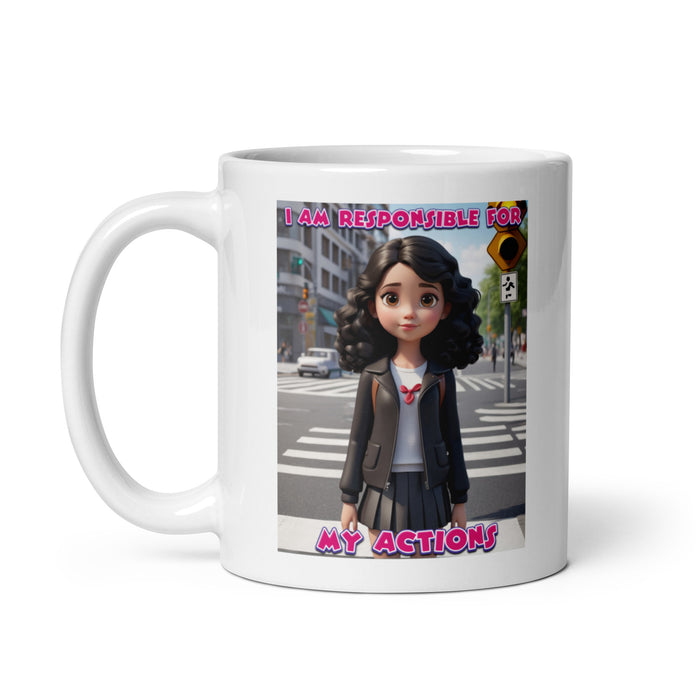 I am responsible for my actions - White Glossy Mug - 80810501