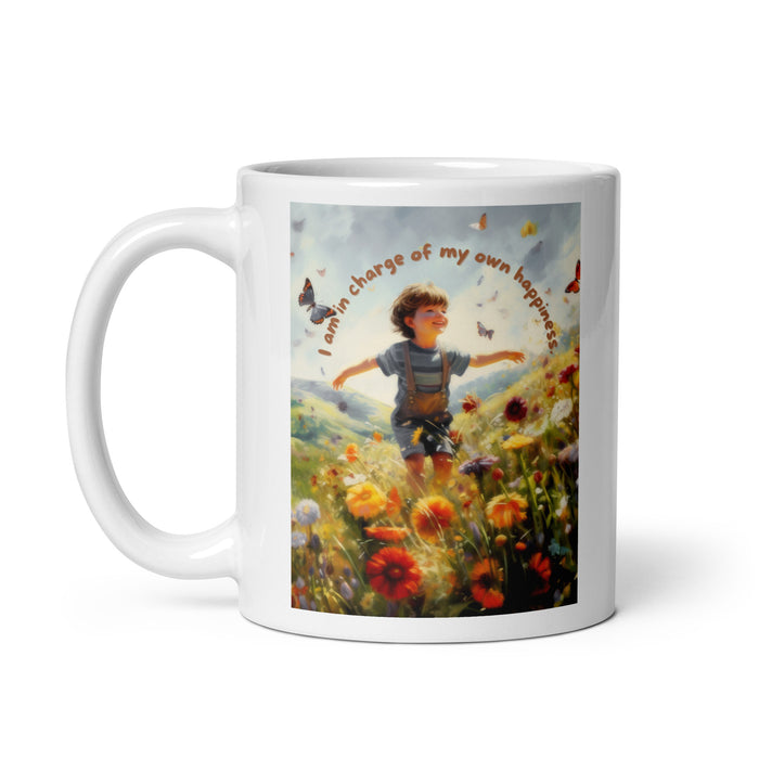 I am in charge of my own happiness 3 - White Glossy Mug - 80730501