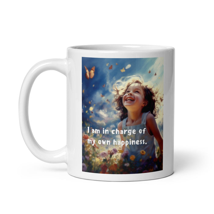 I am in charge of my own happiness - White Glossy Mug - 80710501