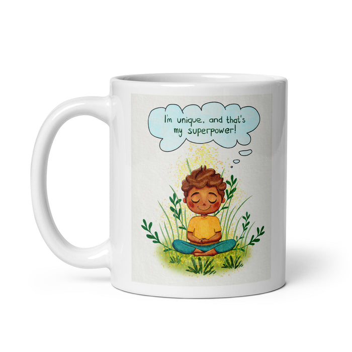 I am unique, and that's my superpower - White Glossy Mug - 80510501