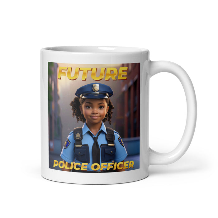 Future Police Officer 3 - White Glossy Mug - 10210501