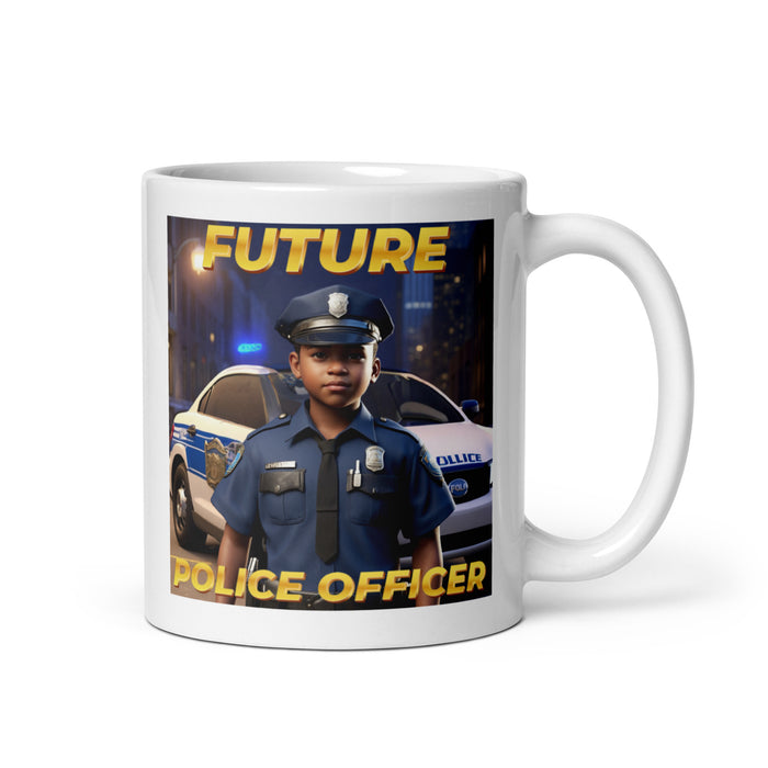 Future Police Officer 4 - White Glossy Mug - 10210501