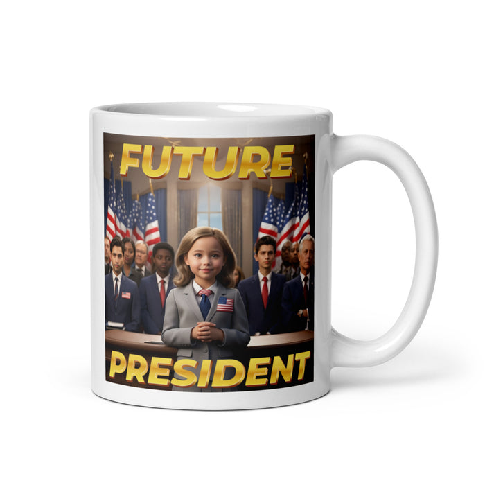 Future President 2 - White Glossy Mug - 10420501