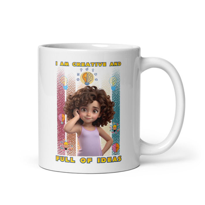 I am creative and full of ideas 2 - White Glossy Mug - 20110501