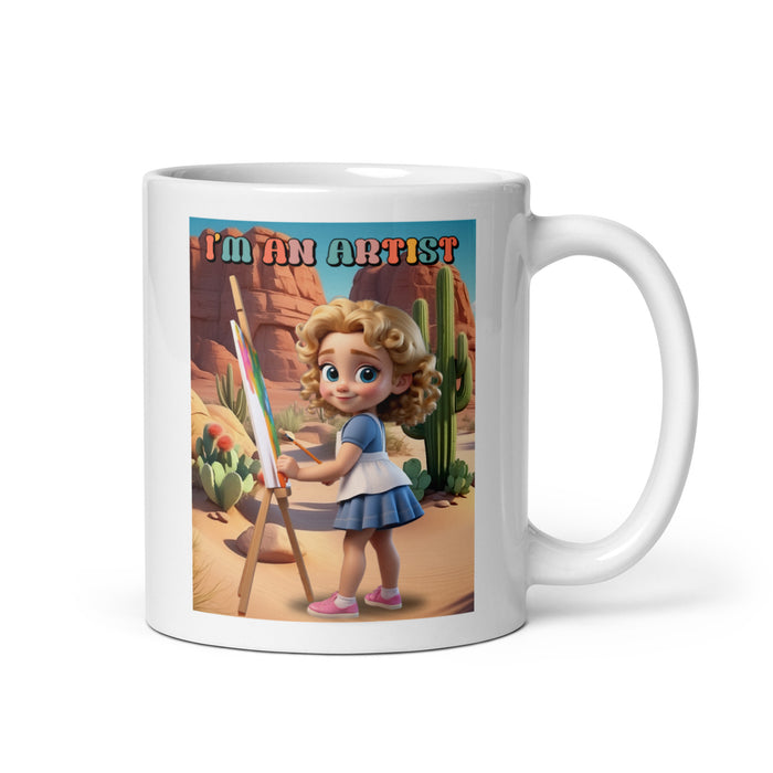 I'm an artist - White Glossy Mug - 20610501