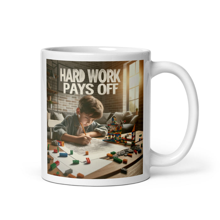 Hard work pays off 3 - White Glossy Mug - 30830501