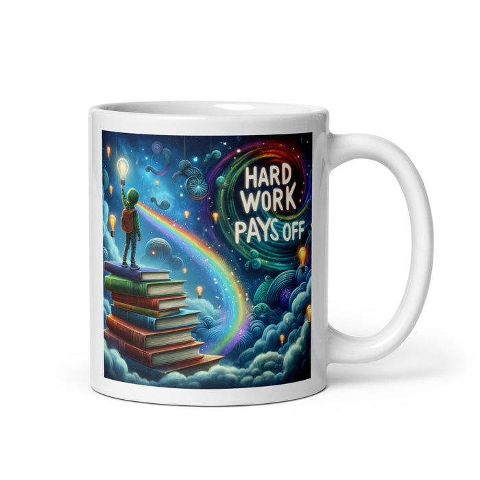 Hard work pays off 2 - White Glossy Mug - 30820501