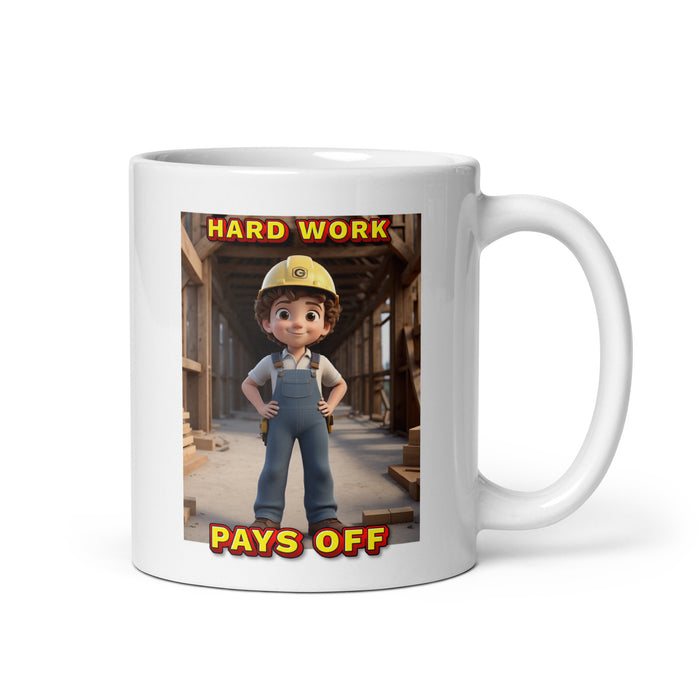 Hard work pays off - White Glossy Mug - 30810501