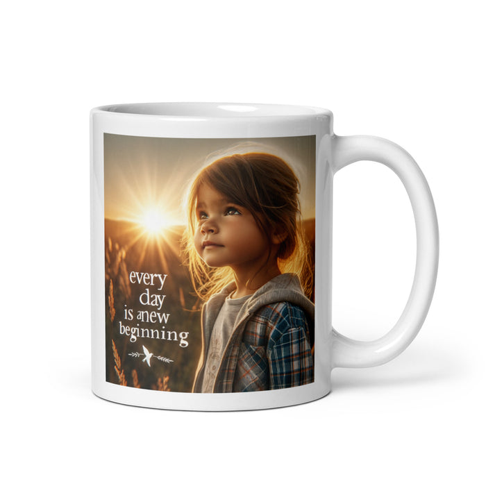 Every day is a new beginning 3 - White Glossy Mug - 30530501