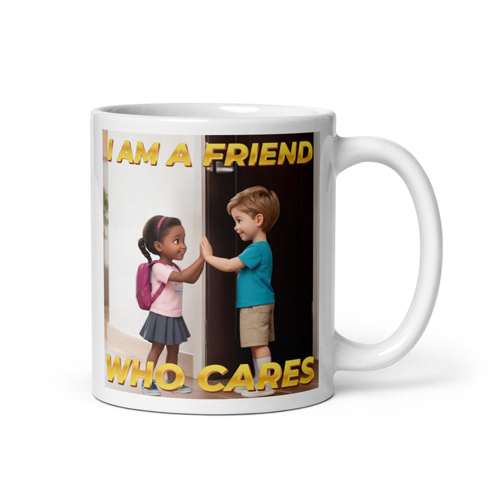 I am a friend who cares - White Glossy Mug - 40310501