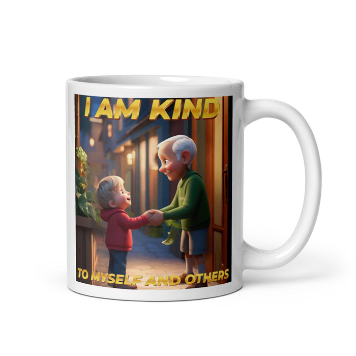 I am kind to myself and others - White Glossy Mug - 40210501