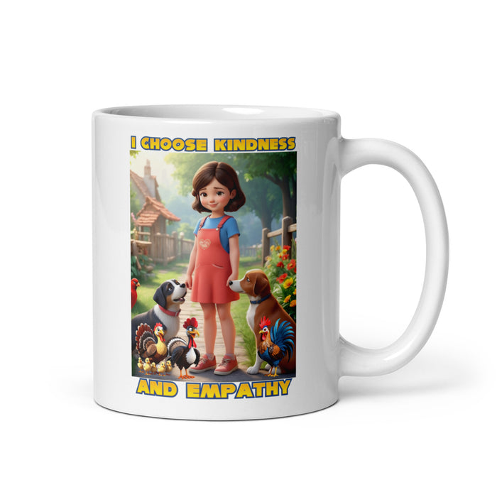 I choose kindness and empathy 3 - White Glossy Mug - 40130501