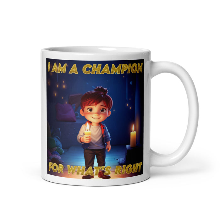 I am a champion for what's right - White Glossy Mug - 50210501