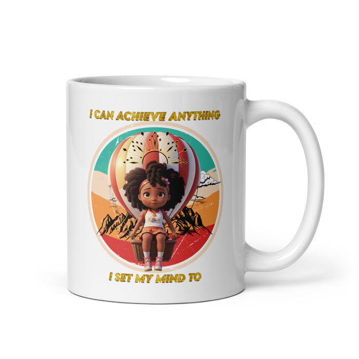 I can achieve anything I set my mind to - White Glossy Mug - 70810501