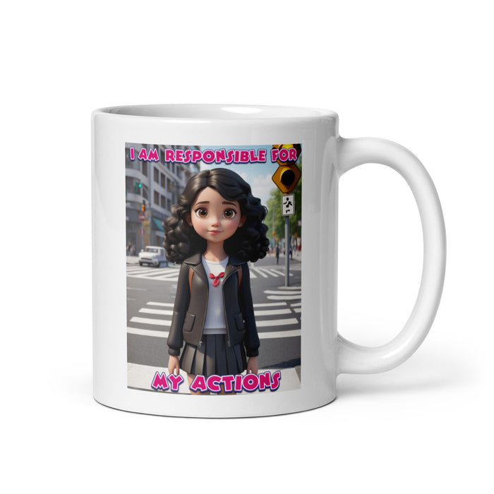 I am responsible for my actions - White Glossy Mug - 80810501