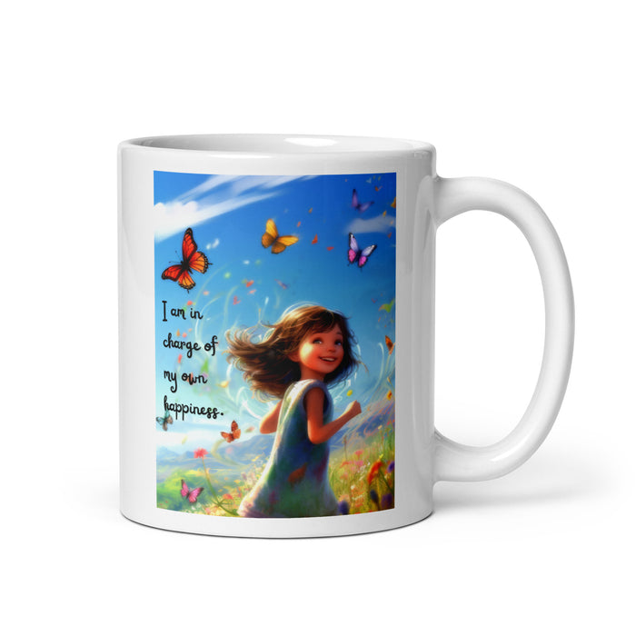 I am in charge of my own happiness 2 - White Glossy Mug - 80720501