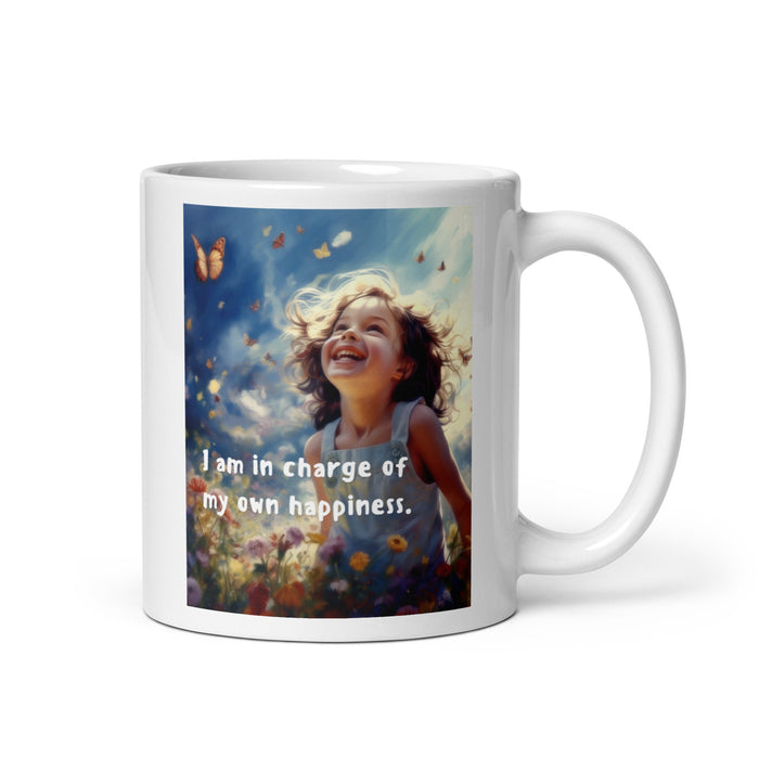 I am in charge of my own happiness - White Glossy Mug - 80710501