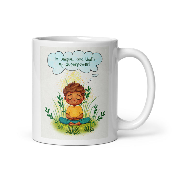 I am unique, and that's my superpower - White Glossy Mug - 80510501