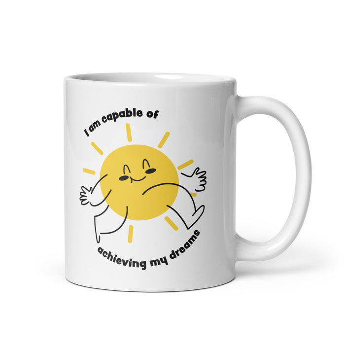 I am capable of achieving my dreams 3 - White Glossy Mug - 80130501