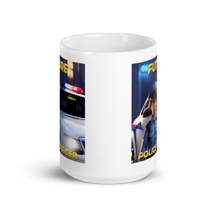 Future Police Officer - White Glossy Mug - 10210501