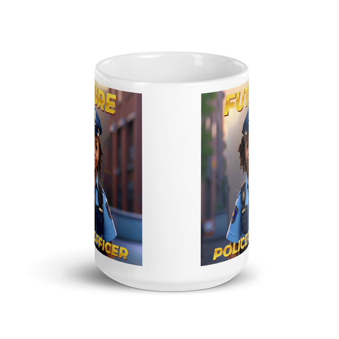 Future Police Officer 3 - White Glossy Mug - 10210501