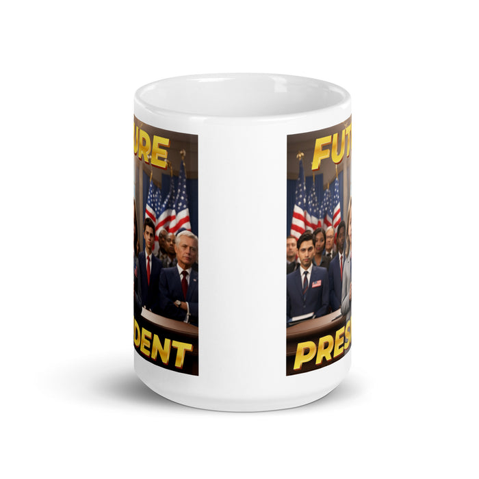 Future President 2 - White Glossy Mug - 10420501