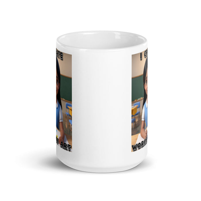 I create works of art - White Glossy Mug - 20310501