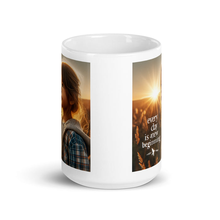 Every day is a new beginning 3 - White Glossy Mug - 30530501