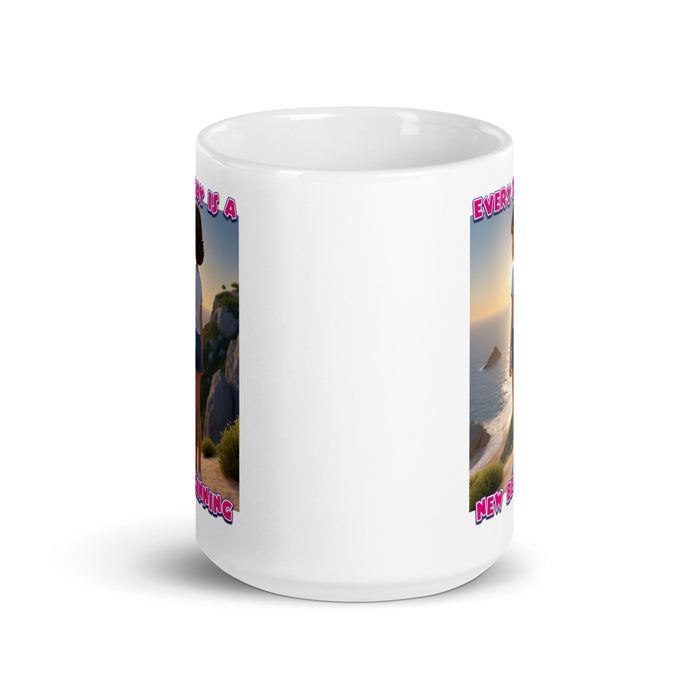 Every day is a new beginning - White Glossy Mug - 30510501