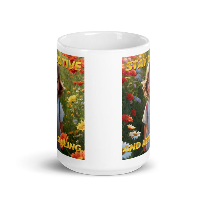 Stay positive and keep smiling - White Glossy Mug - 30710501