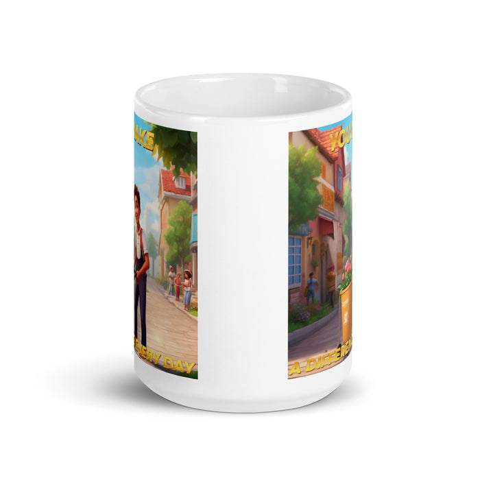 You make a difference every day - White Glossy Mug - 40610501