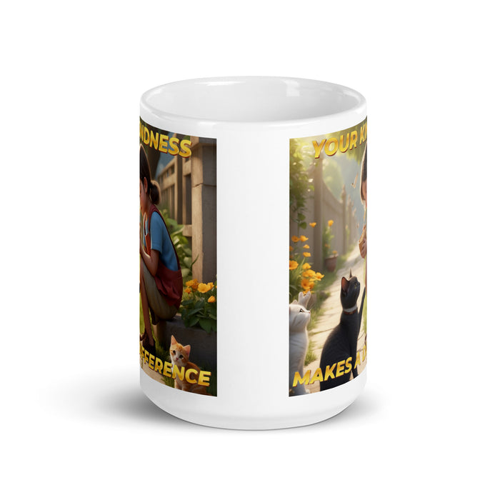 Your kindness makes a difference - White Glossy Mug - 40510501