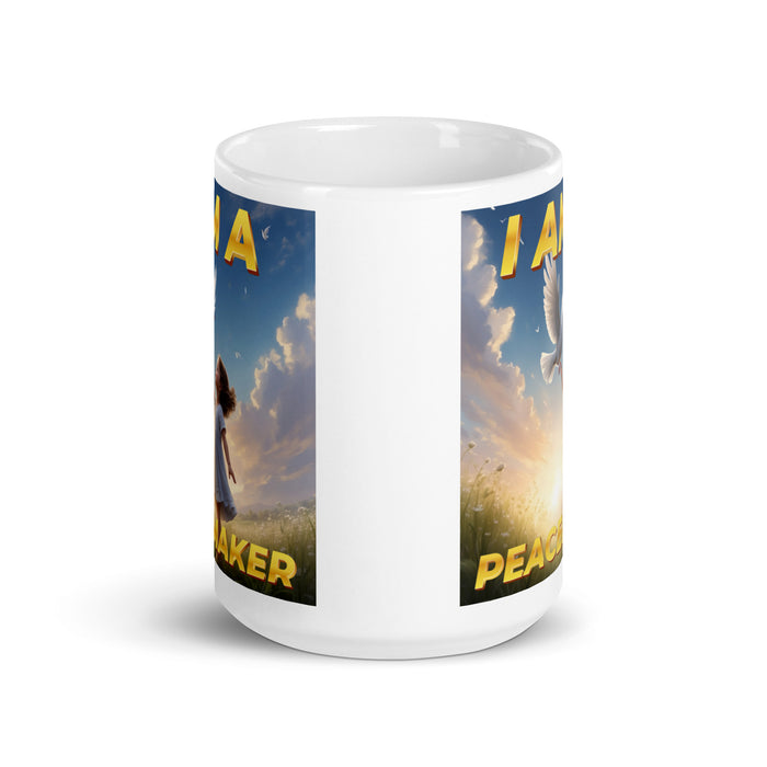 I am a peacemaker - White Glossy Mug - 40410501