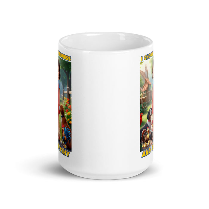 I choose kindness and empathy 3 - White Glossy Mug - 40130501