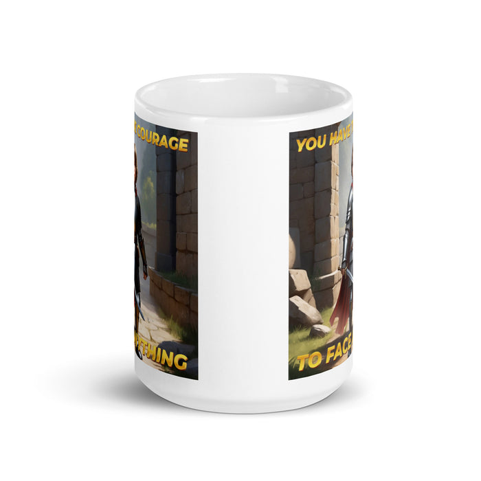 You have the courage to face anything - White Glossy Mug - 60510501