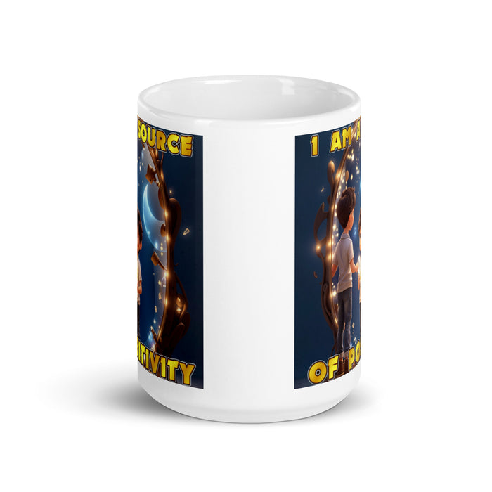 I am a source of positivity - White Glossy Mug - 70710501